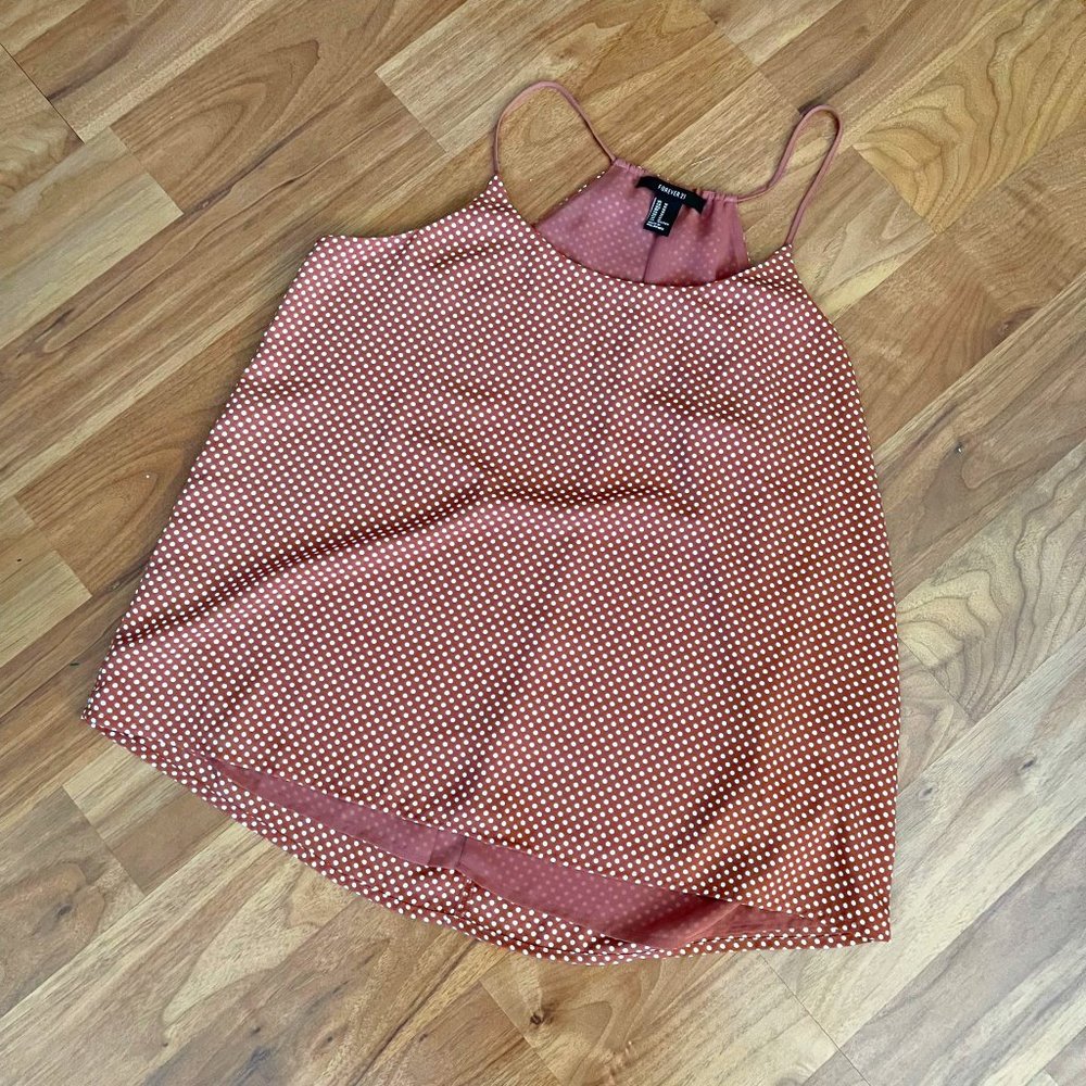 NWOT Forever 21 layering tank burnt rust orange M